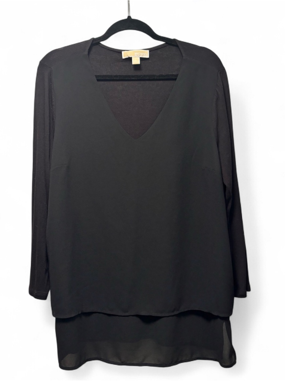 Michael Michael Kors V-Neck Long Sleeve Blouse